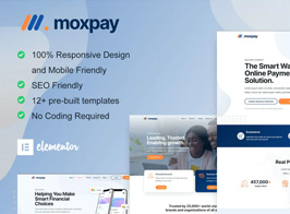 Moxpay – Online Payment Gateway Elementor Template Kit