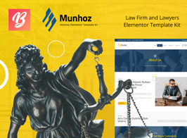 Munhoz – Law Firm & Attorneys Elementor Template Kit