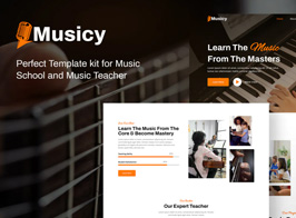 Musicy – Music School Elementor Template Kit