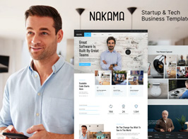 Nakama – Startup & Tech Business Elementor Template Kit