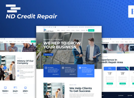 ND Credit Repair – Finance Company Elementor Template Kit