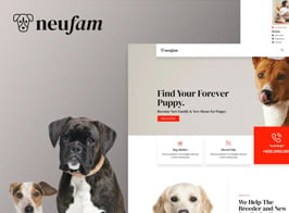 NeuFam – Dog Breeder & Kennel Club Elementor Template Kit