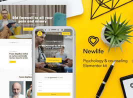 Newlife – Psychology & Counseling Elementor Template Kit