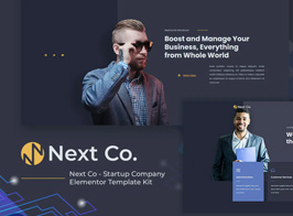 Next Co – Startup Company Elementor Template Kit