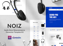 Noiz – Audio Store WooCommerce Elementor Template Kit