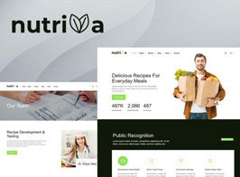 Nutriva – Nutrition & Recipe Elementor Template Kit
