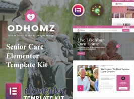 Odhomz – Senior Care Elementor Template Kit