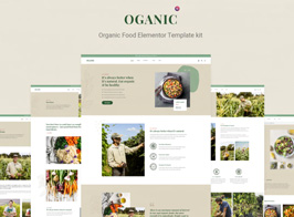 Oganic – Organic Food Elementor Template kit