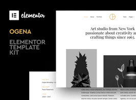 Ogena – Minimal Elementor Template Kit