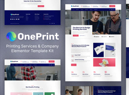 OnePrint – Printing Services Company Elementor Template Kit