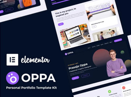 Oppa – Personal Portfolio Elementor Template Kit