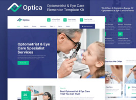 Optica – Optometrist & Eye Care Elementor Template Kit