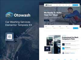 Otowash – Car Washing & Cleaning Services Elementor Template Kit