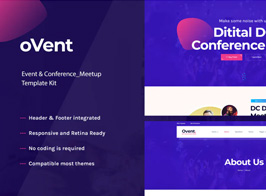 Ovent – Event Conference & Meetup Elementor Template Kit