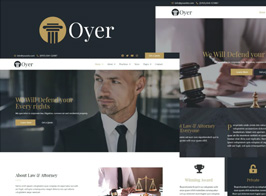 Oyer – Lawyer & Attorney Template Kit