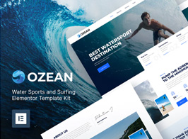 Ozean – Water Sports & Surfing Elementor Template Kit