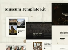 Ozeum – Modern Art Gallery & Museum Elementor Template Kit