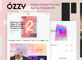 Ozzy – Graphic Design Firm and Agency Template Kit