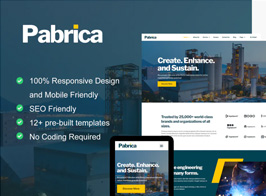 Pabrica – Engineering & Industrial Service Elementor Template Kit