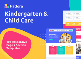 Padora – Kindergarten & Child Care Elementor Template Kit