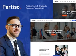 Partiso | Political Party & Candidate Elementor Template Kit
