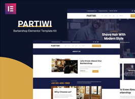 Partiwi – Barbershop Elementor Template Kit