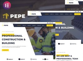 Pepe – Building & Construction Business Services Elementor Template Kit