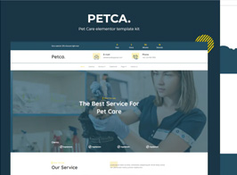 Petca – Pet Care Elementor Template Kit