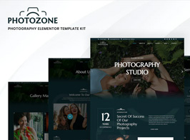 Photozone – Photography Elementor Template Kit