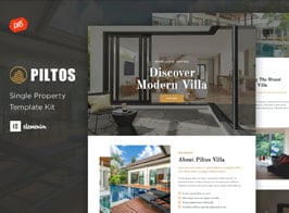 Piltos – Single Property Elementor Template Kit