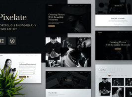 Pixelate – Portfolio & Photography Elementor Template Kit