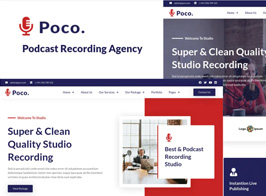 Poco – Podcast Recording Studio Services Elementor Template Kit