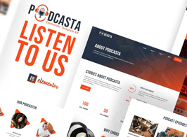 Podcasta – Podcast & Streaming Elementor Template Kit