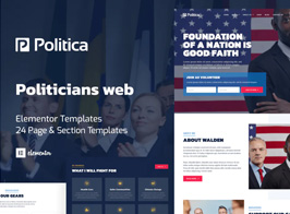 Politica – Politician & Public Servant Elementor Template Kit