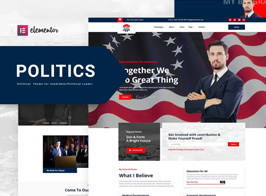 Politics – Political Candidate Leader Elementor Template Kit