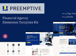 Preemptive – Business & Finance Elementor Template Kit