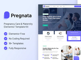 Pregnata – Pregnancy Care & Obstetrician Elementor Template Kit
