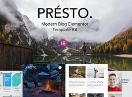 Presto – Modern Blog Elementor Template Kit