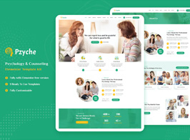 Pzyche – Psychology & Counseling Elementor Template Kit