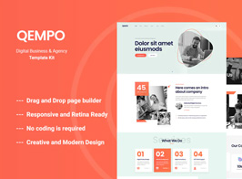 Qempo – Digital Service Agency Elementor Template Kit