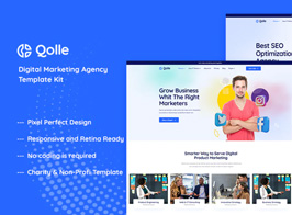 Qolle – Digital Marketing Agency Elementor Template Kit