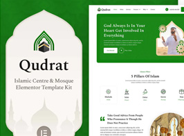 Qudrat – Islamic Center & Mosque Elementor Template Kit