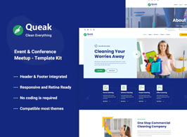 Queak – Cleaning Service Elementor Template Kit