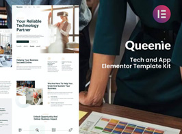 Queenie – Tech & App Elementor Template Kit
