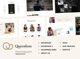 Queenlens | Photography & Event Elementor Template Kit