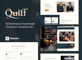 Quiff – Barbershop & Hairdresser Elementor Template Kit