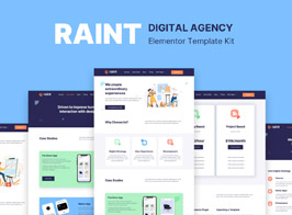 Raint – Digital Agency Elementor Template Kit