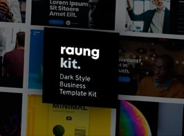 Raung – Dark Style Business Template Kit