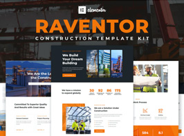 Raventor – Construction & Architecture Elementor Template Kit