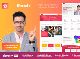 Reach – Digital Agency & Creative Elementor Template Kit